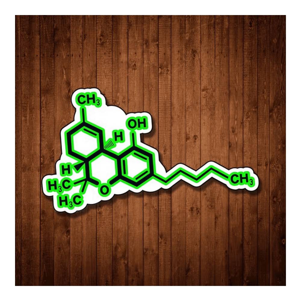 Science Hobbyist - Neonowo zielona naklejka w stylu science